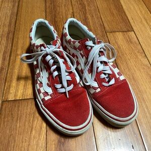 Red Checkered Vans